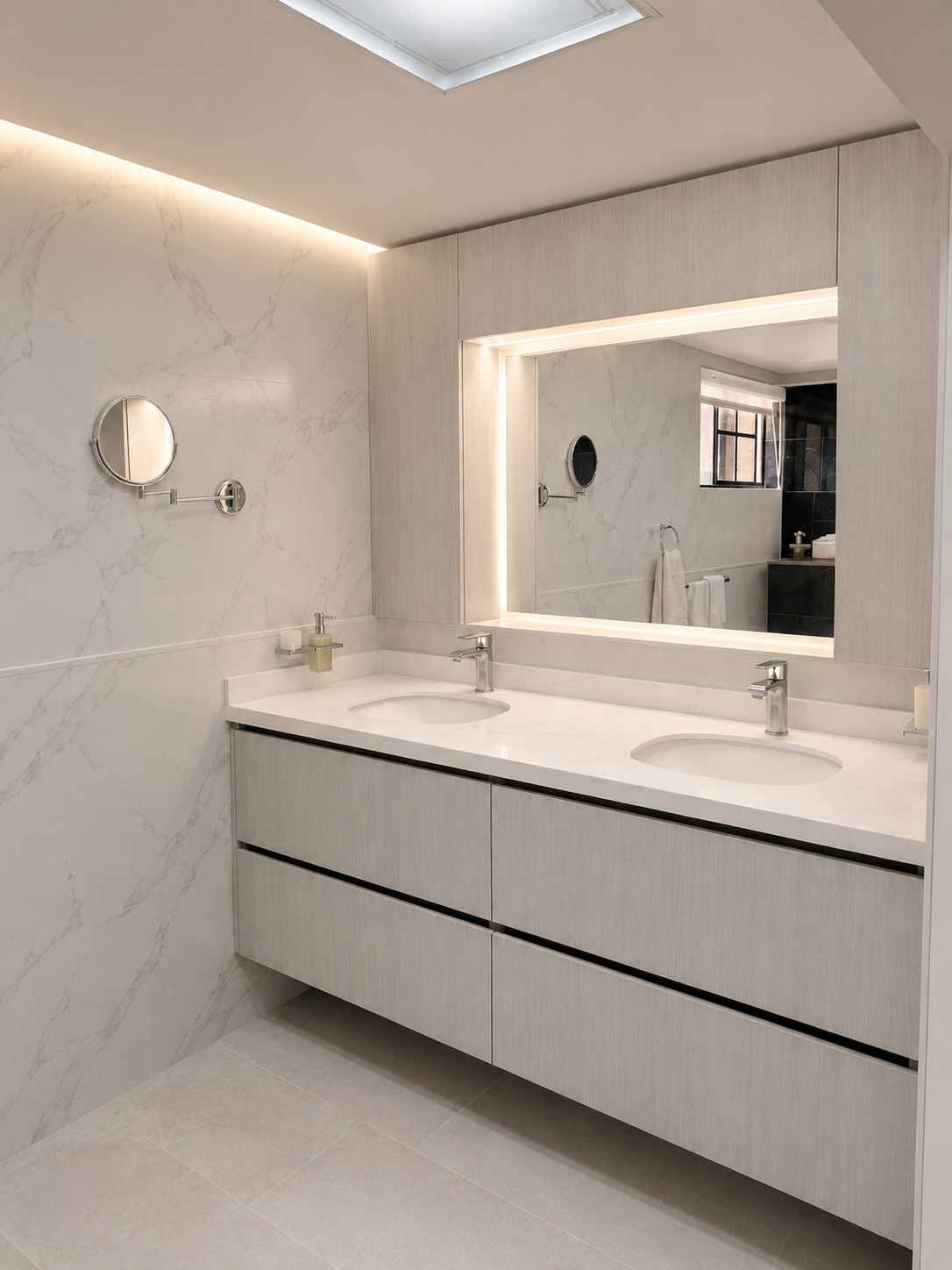 Baño Principal Mármol — proyecto residencial en Barranquilla, Atlántico